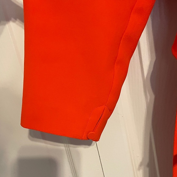 Ann Taylor Orange Dress with Pleated Skirt - Picture 7 of 16